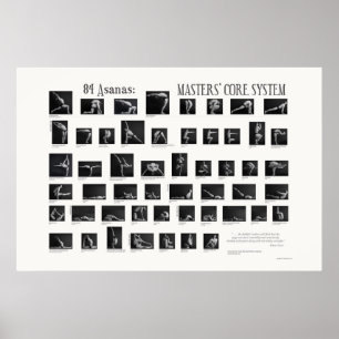 84 Asanas: Master-Kernsystem Poster