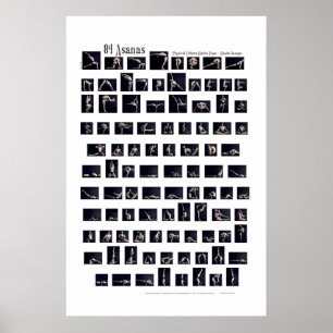 84 Asanas-Poster Poster