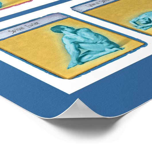 84 Asanas, Stufe 1 Poster (Ecke)