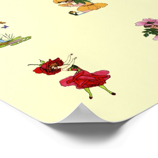 84 Blume Kinder Poster (Ecke)