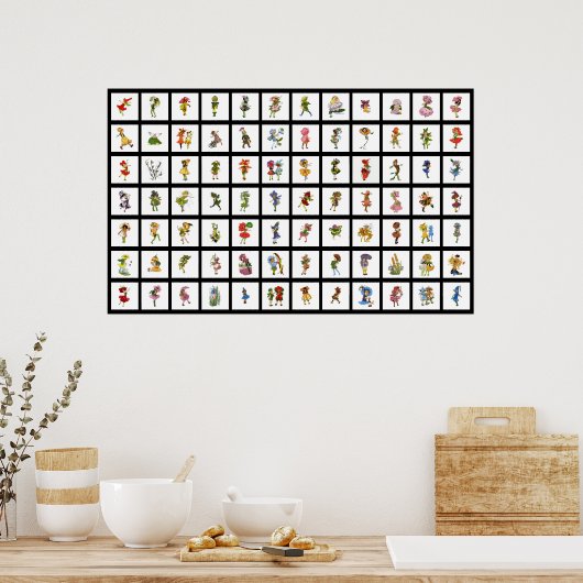 84 Blume Kinder Poster (Küche)