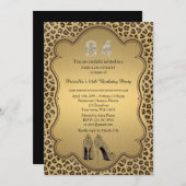 84. Einladung zum Geburtstag, Zahlen Diamanten, Ch (Vorne/Hinten)