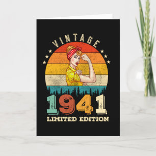 84. Geburtstag Bday 1941 Vintage 84. Geburtstagsfe Karte