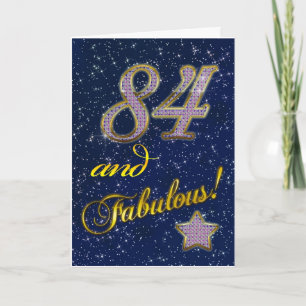84. Geburtstag für jemand fabelhaft Karte