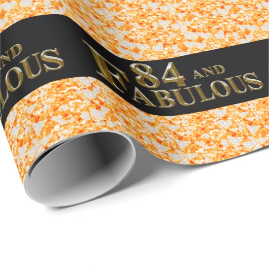 84. Geburtstag Geschenkpapier (Rolleneckpunkt)