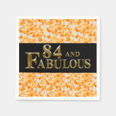 84. Geburtstag Serviette (Vorderseite)