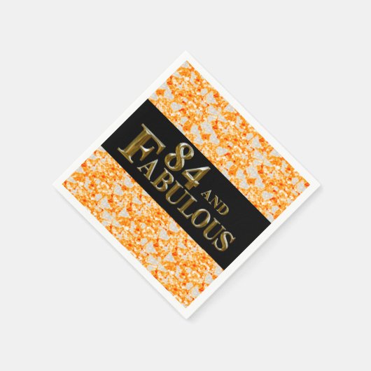 84. Geburtstag Serviette (Ecke)