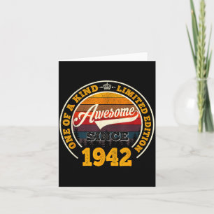 84. Geburtstagsgeschenk Großartig Seit 1942 84 Jah Karte