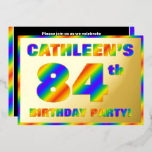 84. Geburtstagsparty — Spaß, Regenbogenspektrum "8