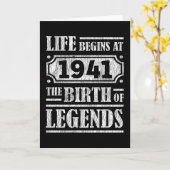 84 Jahre alt 1941 Geburt der Legende 84. Geburtsta Karte (Gelbe Blume)