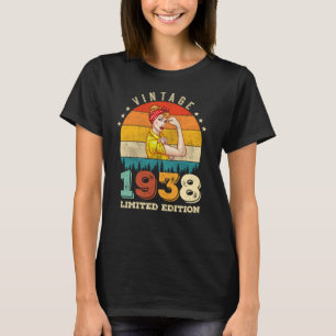 84 Jahre alter Tag 1938 Vintag 84. Geburtstagsfrau T-Shirt