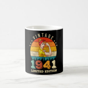 84 Jahre alter Tag 1941 Vintag 84. Geburtstagsfrau Kaffeetasse