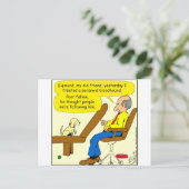 856 paranoider Cartoon Postkarte (Stehend Vorderseite)