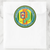 856. RRD 1 - ASA Vietnam Runder Aufkleber (Tasche)