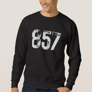857 Vorwahl Boston MA Mobiltelefon-Vorwahl Sweatshirt