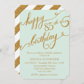 85., 85. Geburtstagsparty Einladung (Vorne/Hinten)