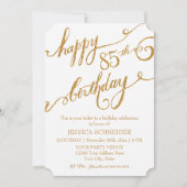 85., 85. Geburtstagsparty Einladung (Vorderseite)