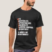 85 Aã±Os De Aventuras T-Shirt (Vorderseite)
