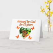 85. BIRDERTAG VON GOTTES BUTTERFLY-DESIGN VERBLESE KARTE (Gelbe Blume)