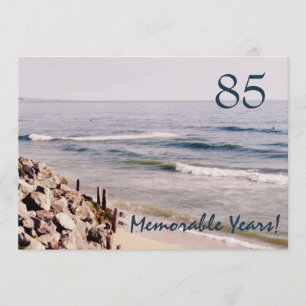 85 denkwürdiger Jahre/Geburtstag Party-Ozean Einladung