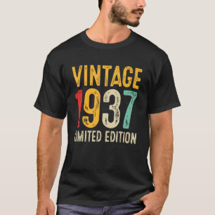 85. Geburtstag  85 Jahre alt Vintage 1937 T-Shirt