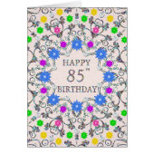 85. Geburtstag Abstrakte Blume (Vorne)