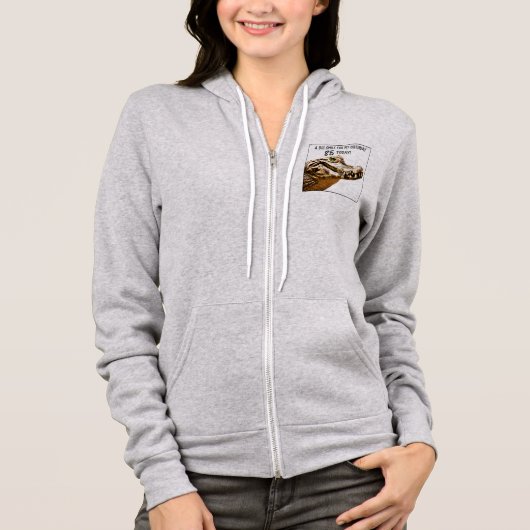85. Geburtstag Alligator Lächeln Hoodie (Vorderseite)