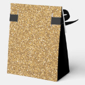 85. Geburtstag Black Gold Glitzer Vielen Dank Geschenkschachtel (Rückseite)