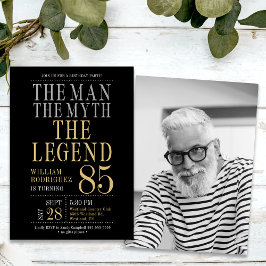 85. Geburtstag Der Mann Der Mythos Das legendäre F Einladung