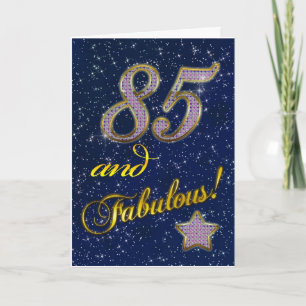 85. Geburtstag für jemanden Fabulous Karte