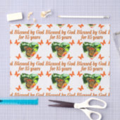 85. GEBURTSTAG GESCHAFFEN VON GOTT BUTTERFLY DESIG SEIDENPAPIER (Handwerk)