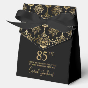85. Geburtstag Gold Elegant Dankeschön Geschenkschachtel