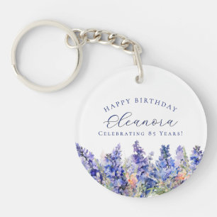 85. Geburtstag Juli Geburtstag Blume Geschenk Cust Schlüsselanhänger
