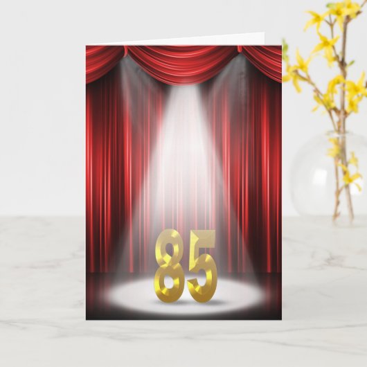 85. Geburtstag Karte (Gelbe Blume)