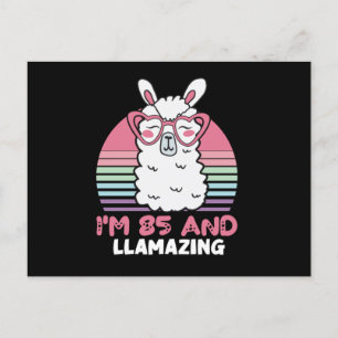 85. Geburtstag Llamazing Llama 85 Jahre alt Geburt Postkarte