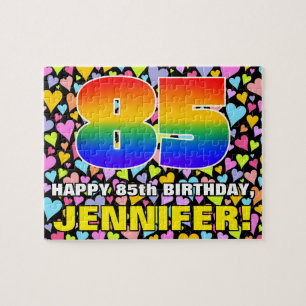85. Geburtstag — Lustige, Liebenswerte Herzformen Puzzle