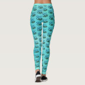 85. Geburtstag oder Jubiläum Pfauenfedern Leggings (Rückseite)