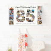 85. Geburtstag Party Nummer 85 FotoCollage Banner (Insitu)