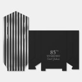 85. Geburtstag Silber gestreift Danke Geschenkschachtel (Ungefaltet)
