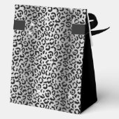 85. Geburtstag Silberner Leopardendruck Danke Geschenkschachtel (Rückseite)