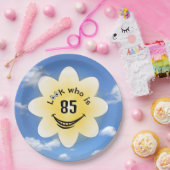 85. Geburtstag Sommer Sonnenschein und Wolken Pappteller (Party)
