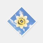 85. Geburtstag Sommer Sonnenschein und Wolken Serviette (Ecke)