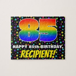 85. Geburtstag — Spaß, farbenfrohe Sternenweltenmu Puzzle