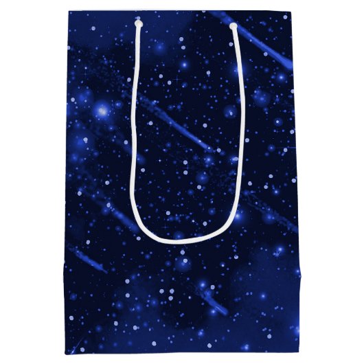 85. Geburtstag Star Galaxy Mittlere Geschenktüte (Rückseite)