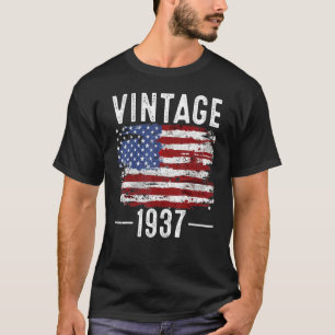 85. Geburtstag US-Flagge Vintage amerikanische Fla T-Shirt