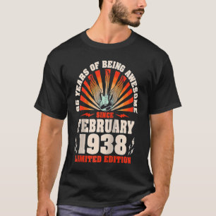85. Geburtstag Vintage-Gitarrist Gitarre 19. Febru T-Shirt
