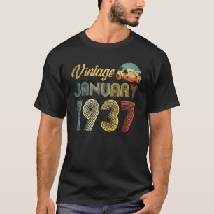 85. Geburtstag Vintage Januar 1937 85 Jahre alt T-Shirt