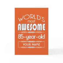 85. Geburtstag Welten Beste Fabelflame Orange