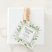 85. Geburtstag White Hydrangeas Vielen Dank Geschenkanhänger (Beispiel)