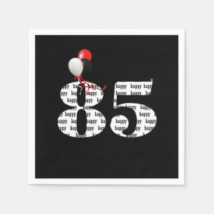 85. Geburtstagsballons Serviette